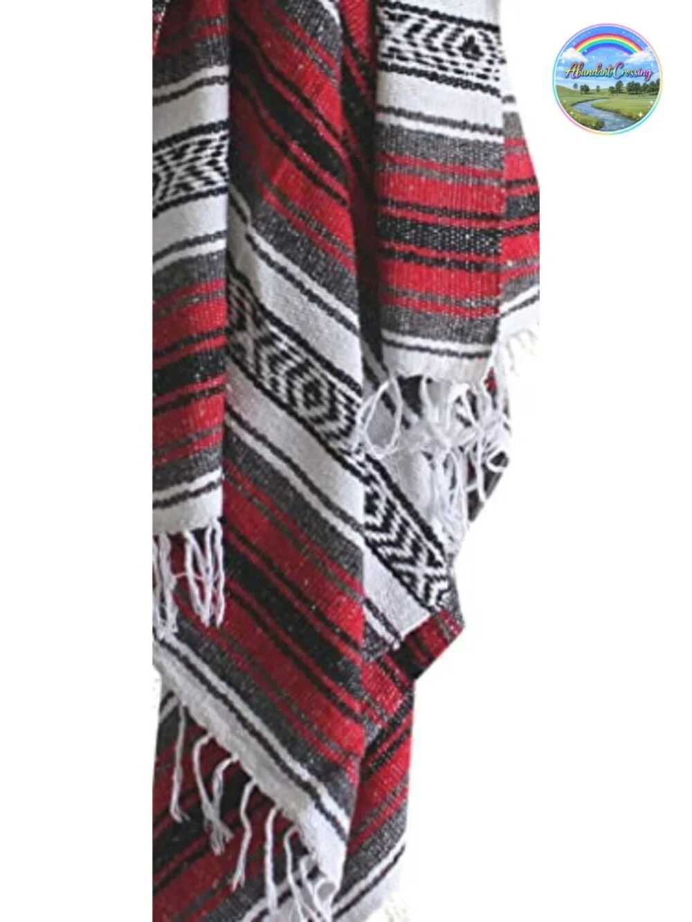 Authentic Mexican Poncho - Soft Acrylic, Machine Washable